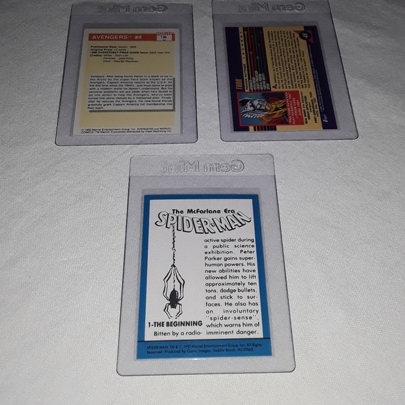3 90's vtg Marvel comic cards Spiderman McFarlane - Picture 2 of 11
